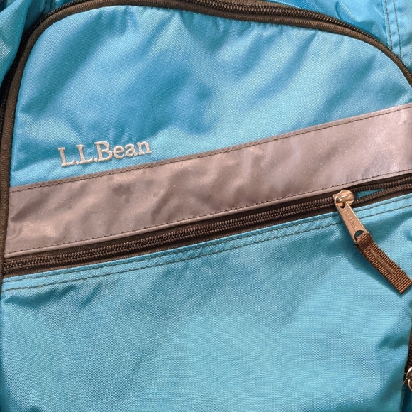 L.L. Bean Blue Backpack with Water-Resistant Fabric - Picture 2 of 8